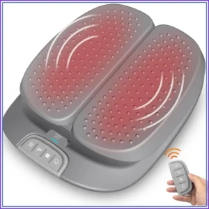 Vibration Foot Massager with Heat, Remote Control, Adjustable Speed for Circulation, Plantar Fasciitis Pain Relief
