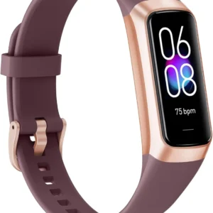 Fitness Tracker, Activity Trackers with 24/7 Heart Rate, Blood Oxygen Blood Pressure Sleep Monitor, Step Counter with 1.1" AMOLED Touch Color Screen, Calorie Pedometer Health Smart Watch for Women Men