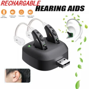 1 Pair Rechargeable Hearing Aids